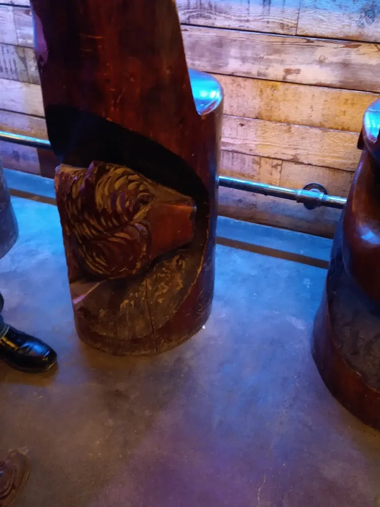 Hand Carved Bear Stool